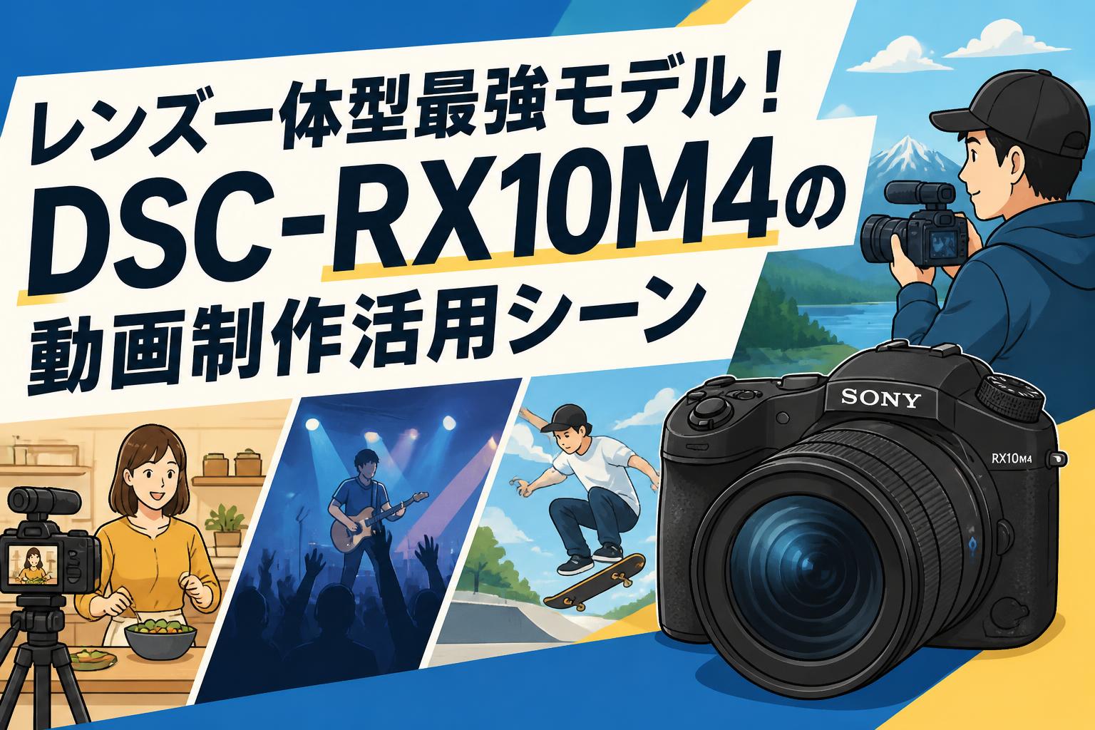 レンズ一体型最強モデル！DSC-RX10M4の動画制作活用シーン