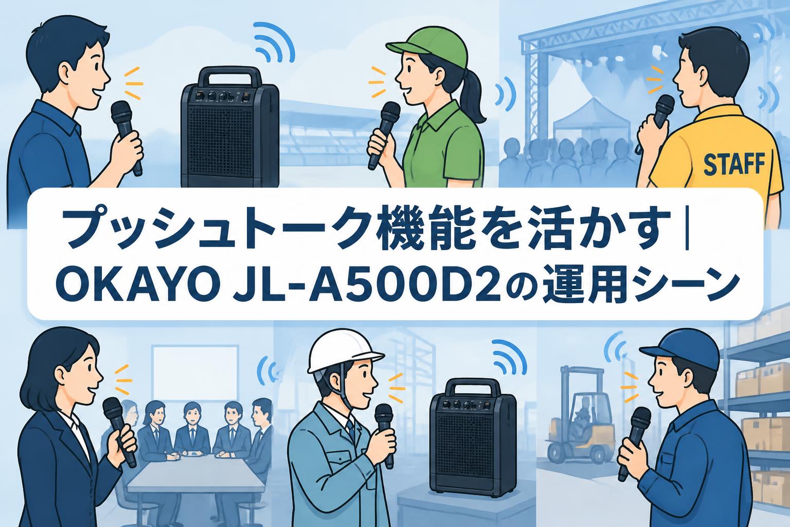 プッシュトーク機能を活かす｜OKAYO JL-A500D2の運用シーン