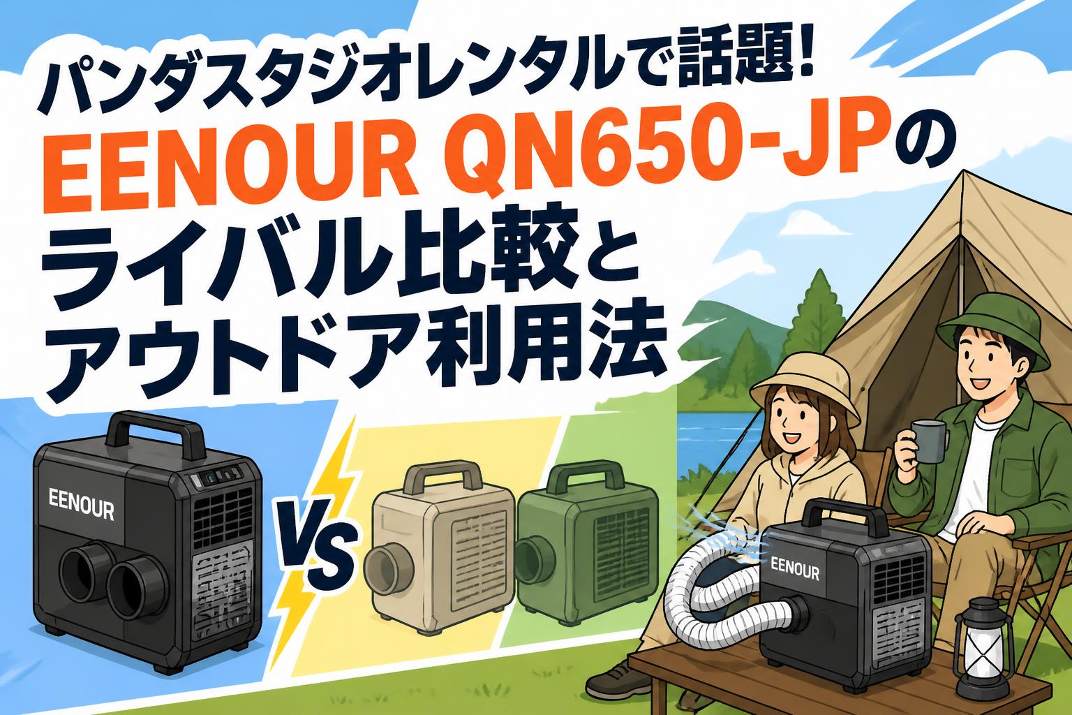 パンダスタジオレンタルで話題！EENOUR QN650-JPのライバル比較とアウトドア利用法