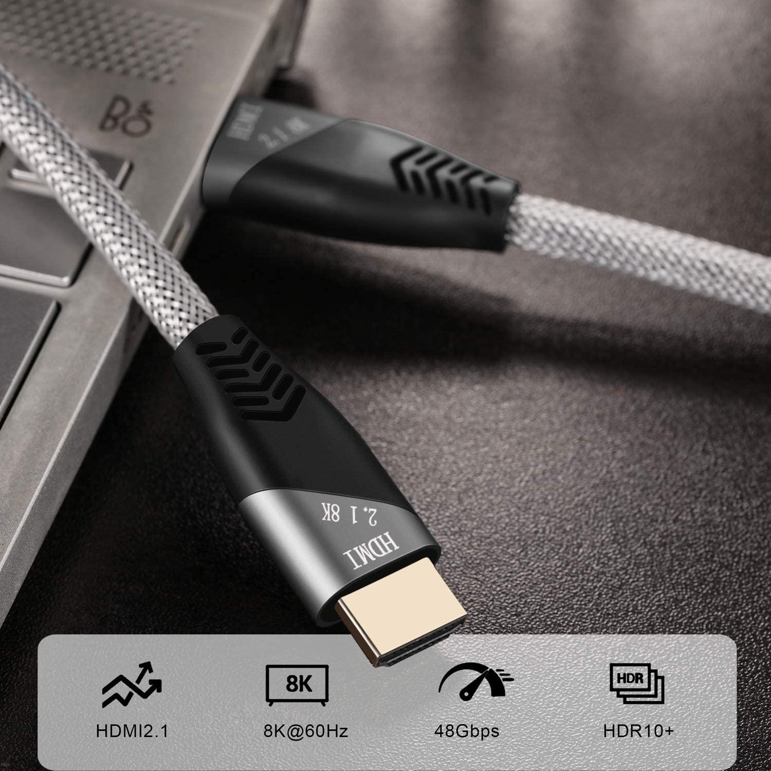 大注目】 8K ゴールドヘッドTYPE HDMI ケーブル HDMI2.1 48Gbps 対応 Ver2.1 フルハイビジョン イーサネット対応 2ｍ  スマートボディ marinathemoss.com