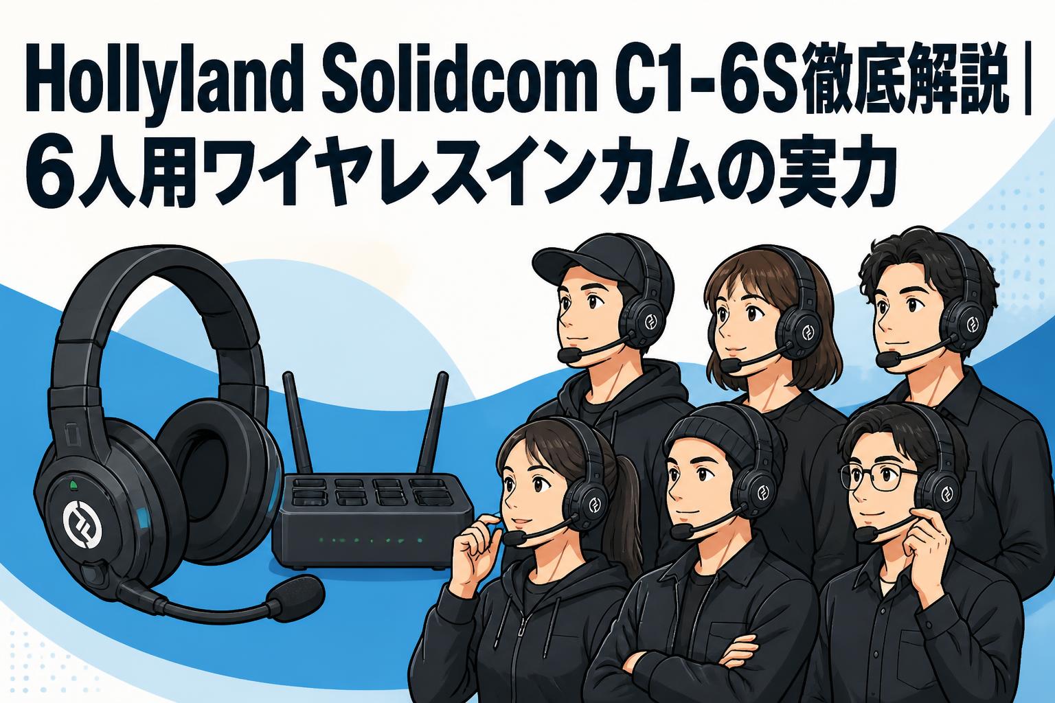 Hollyland Solidcom C1-6Sの使い方と選び方｜6人用インカム運用ガイド