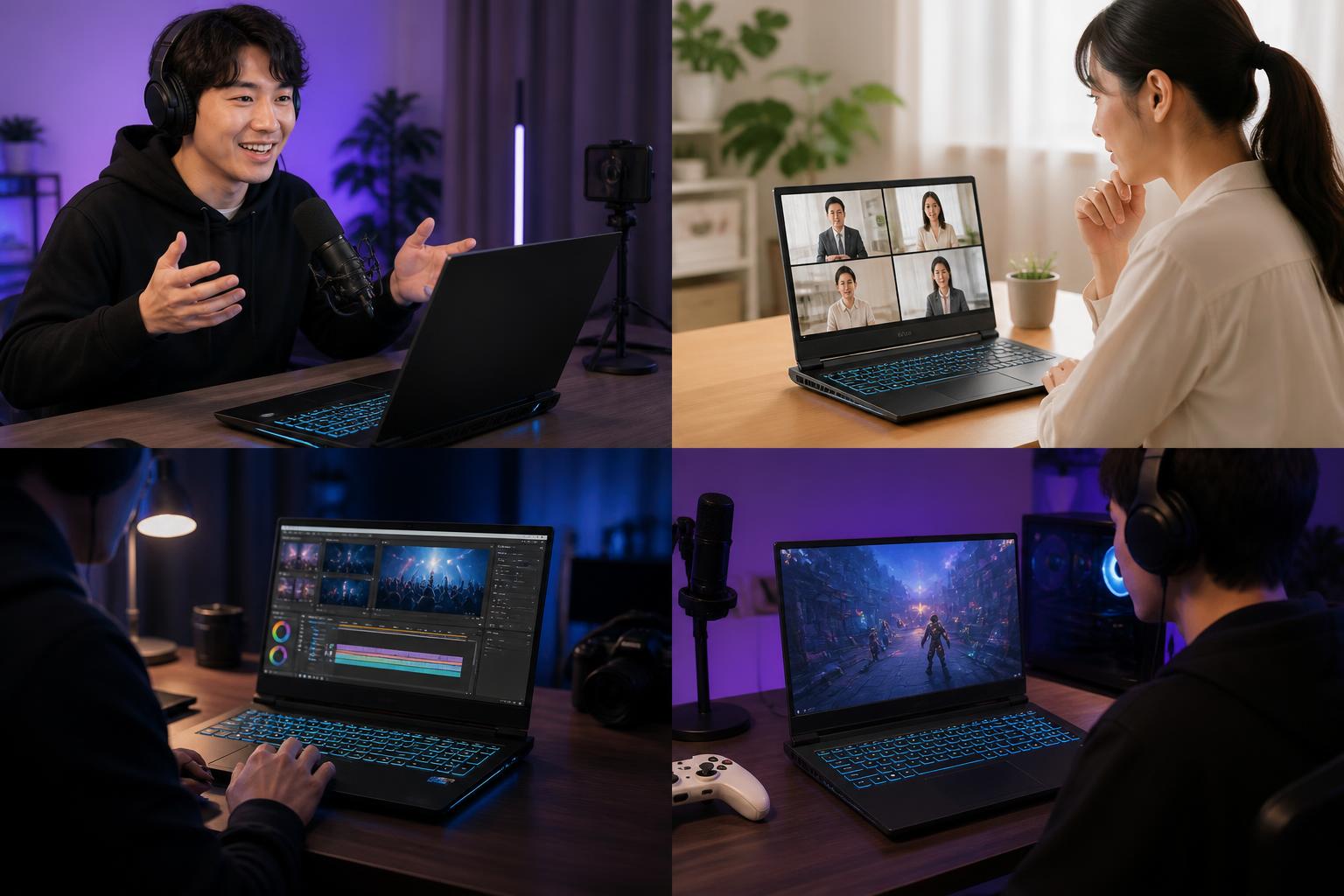 ライブ配信・オンライン会議におけるCyborg 15の具体的な活用シーン4選
