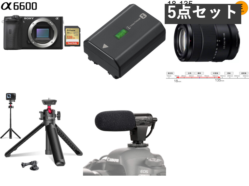 SONY α6600 ( ILCE-6500 ) ＋ 18-135mm ズームレンズ ＋ SDカード 128G