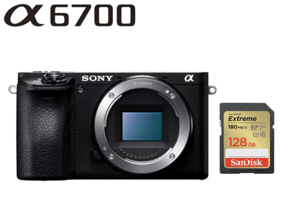 SONY α6700ILCE-6700 SDカード 128G セット + ズームレンズ2本セット