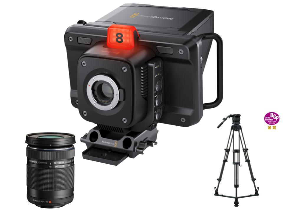 Blackmagic Studio Camera 4K Pro＋OLYMPUS(40-150mm)レンズ＋Libec  RS-250D三脚セット