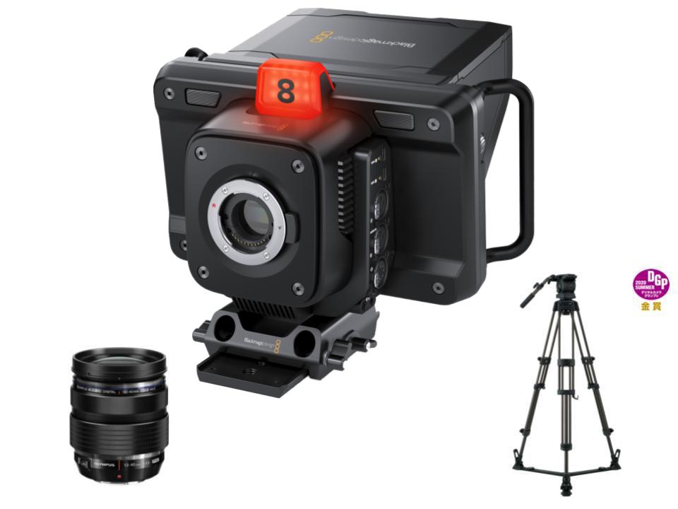 Blackmagic Studio Camera 4K Pro＋OLYMPUS(12-40mm)レンズ＋Libec  RS-250D三脚セット