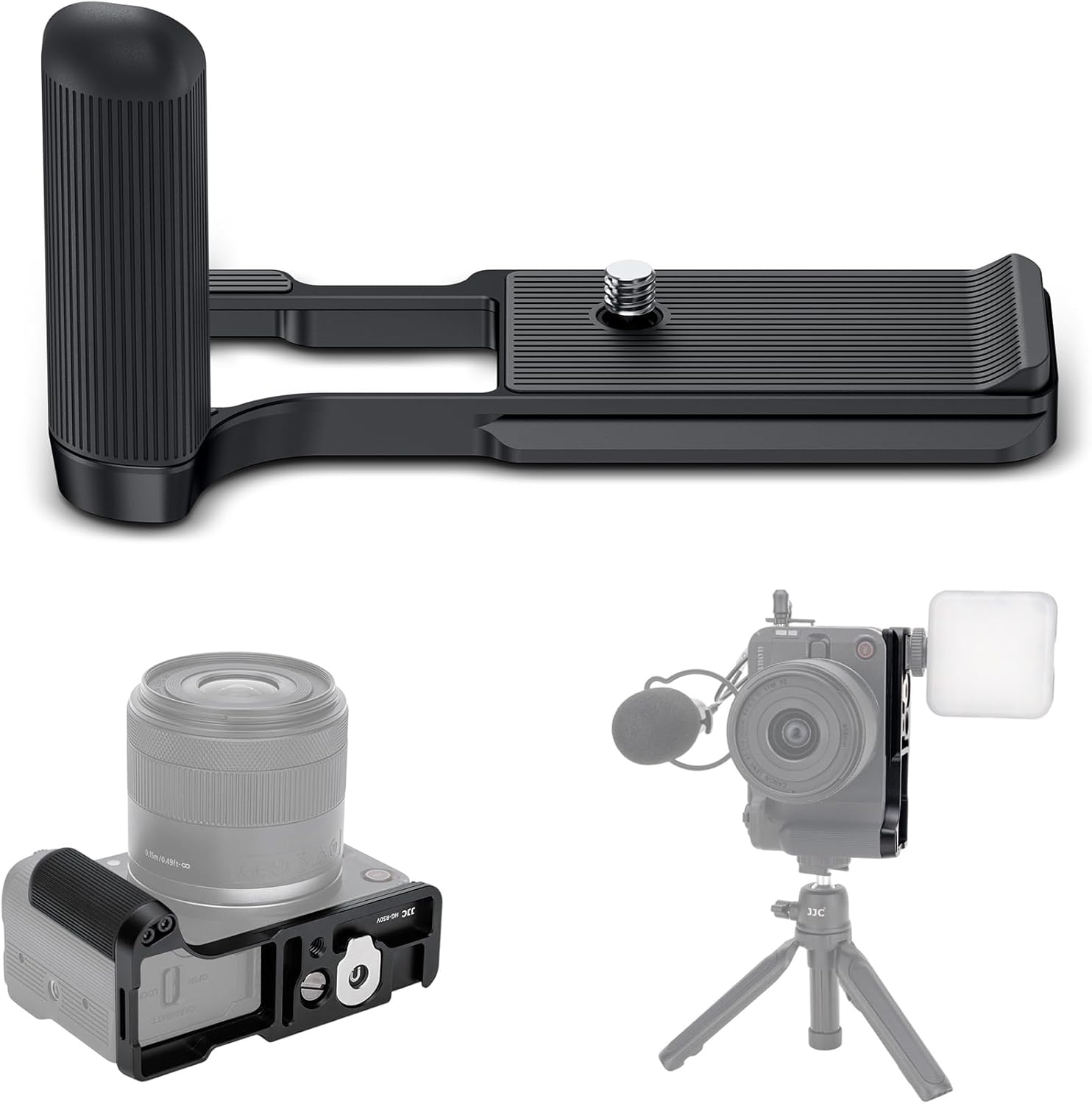 JJC 金属L型ハンドグリップ キヤノン Canon EOS R50V R50 Vカメラ適用