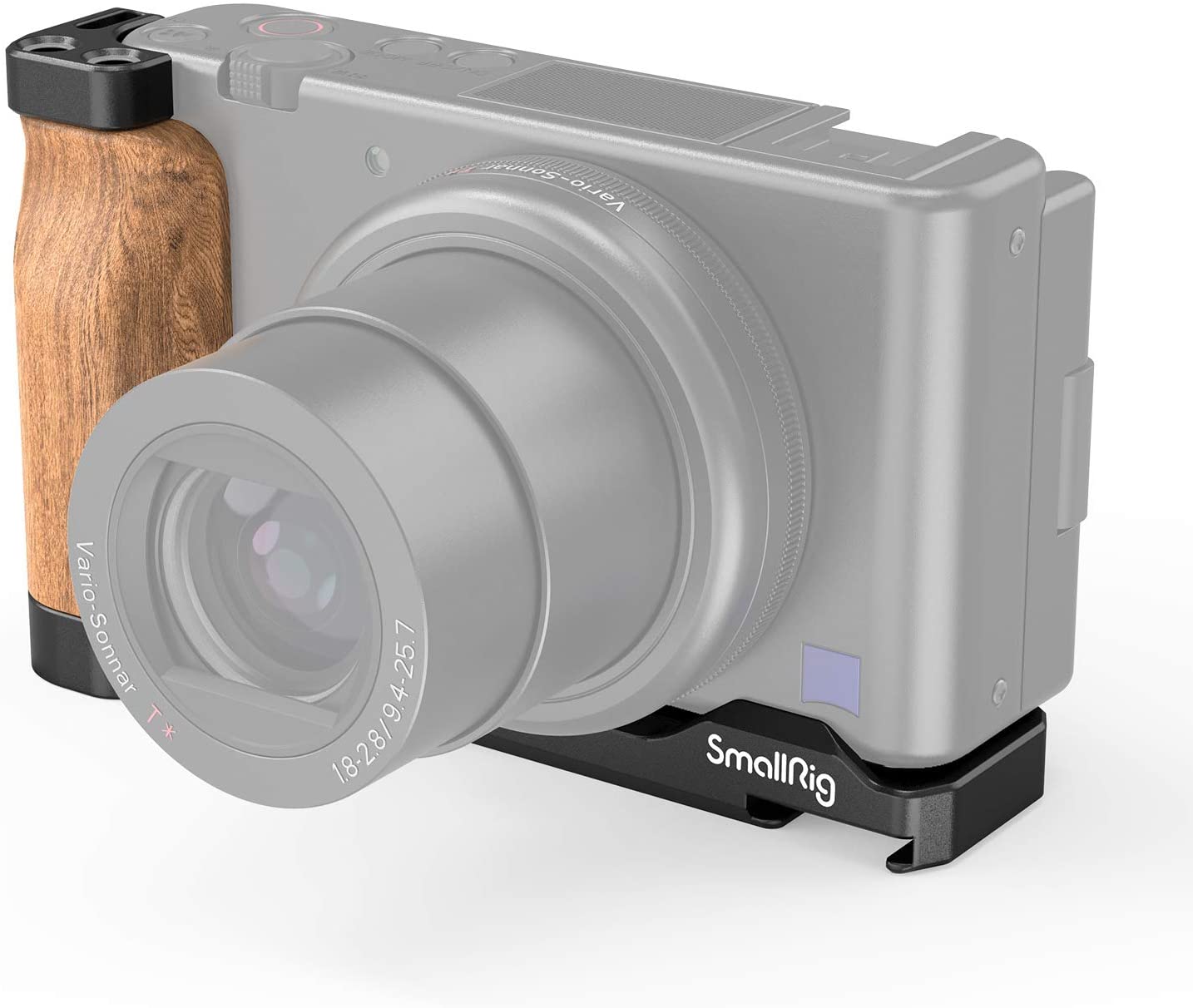 SmallRig ZV-1 カメラ専用L型プレート 木製ハンドル付き-2936 | パンダ