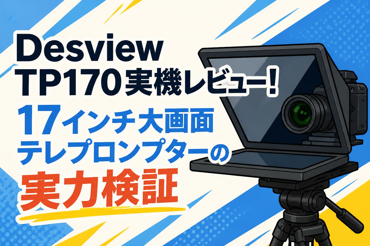 Desview TP170実機レビュー！17インチ大画面テレプロンプターの実力検証