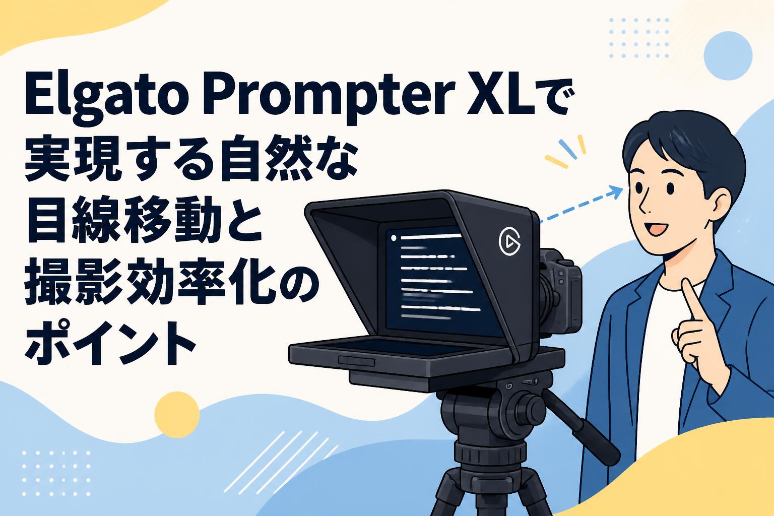 Elgato Prompter XLで実現する自然な目線移動と撮影効率化のポイント