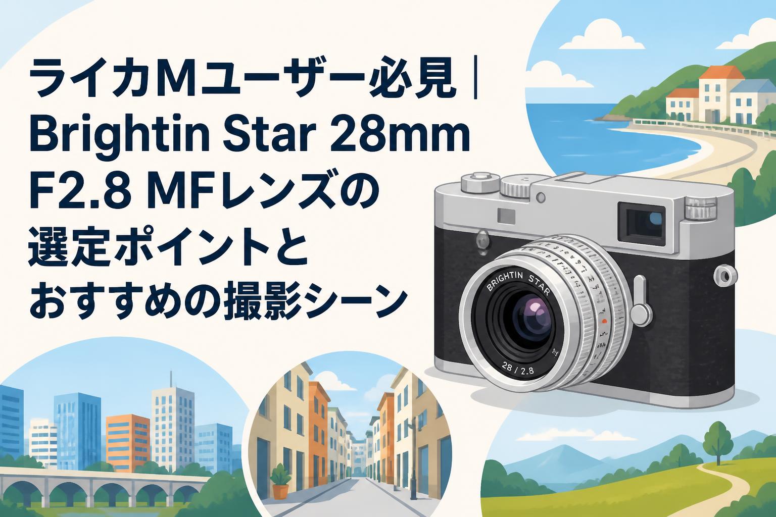 ライカMユーザー必見｜Brightin Star 28mm F2.8 MFレンズの選定ポイントとおすすめの撮影シーン