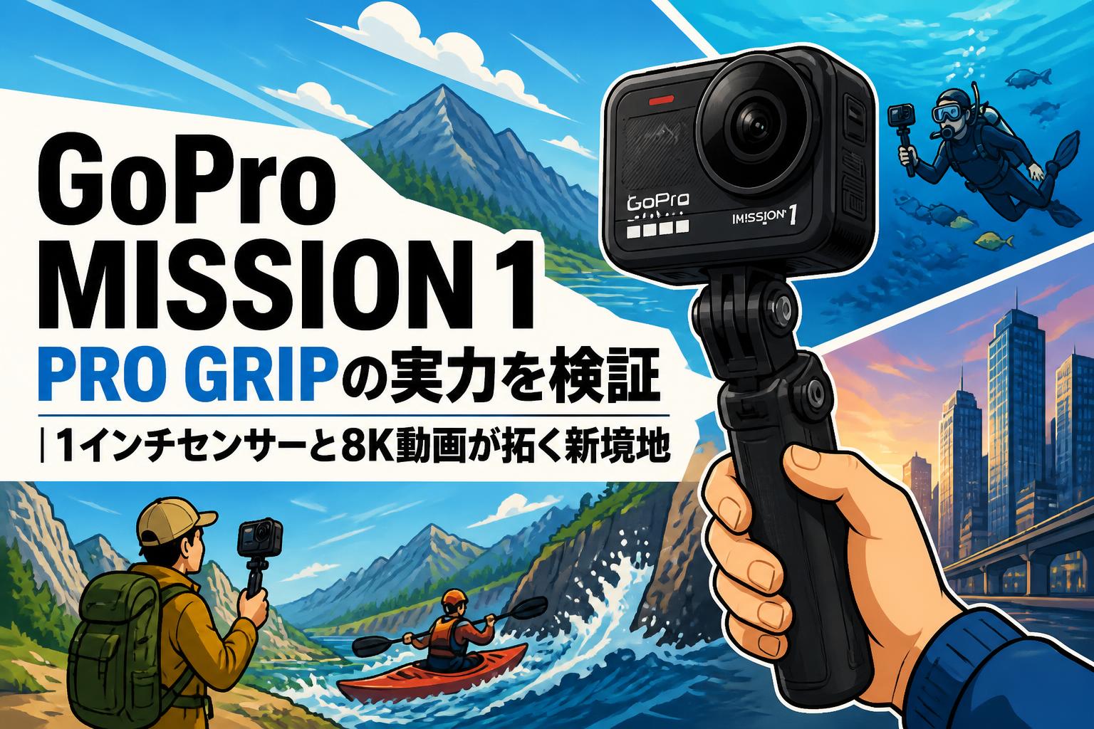 GoPro MISSION 1 PRO GRIPの実力を検証｜1インチセンサーと8K動画が拓く新境地