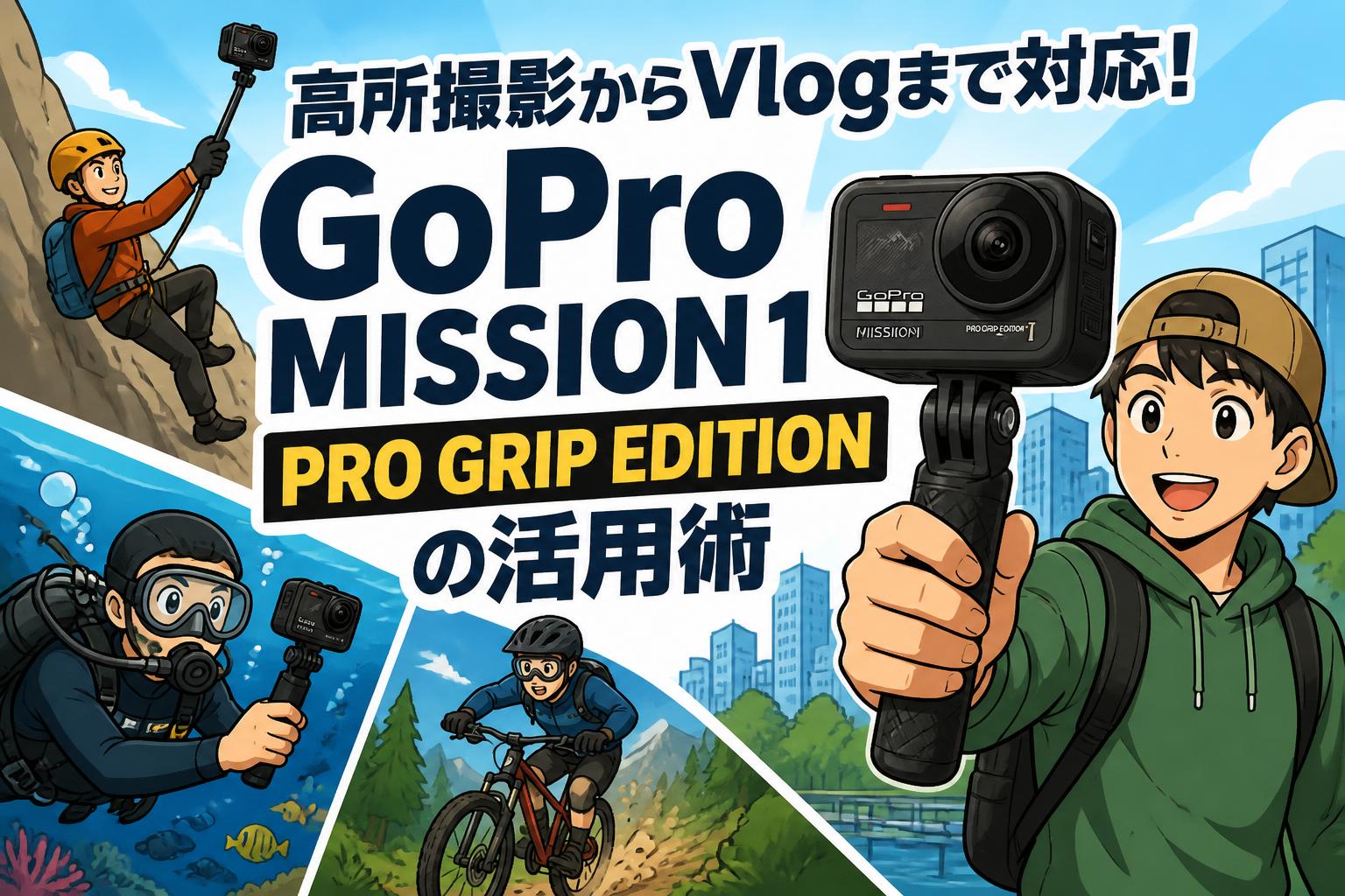 高所撮影からVlogまで対応！GoPro MISSION 1 PRO GRIP EDITIONの活用術