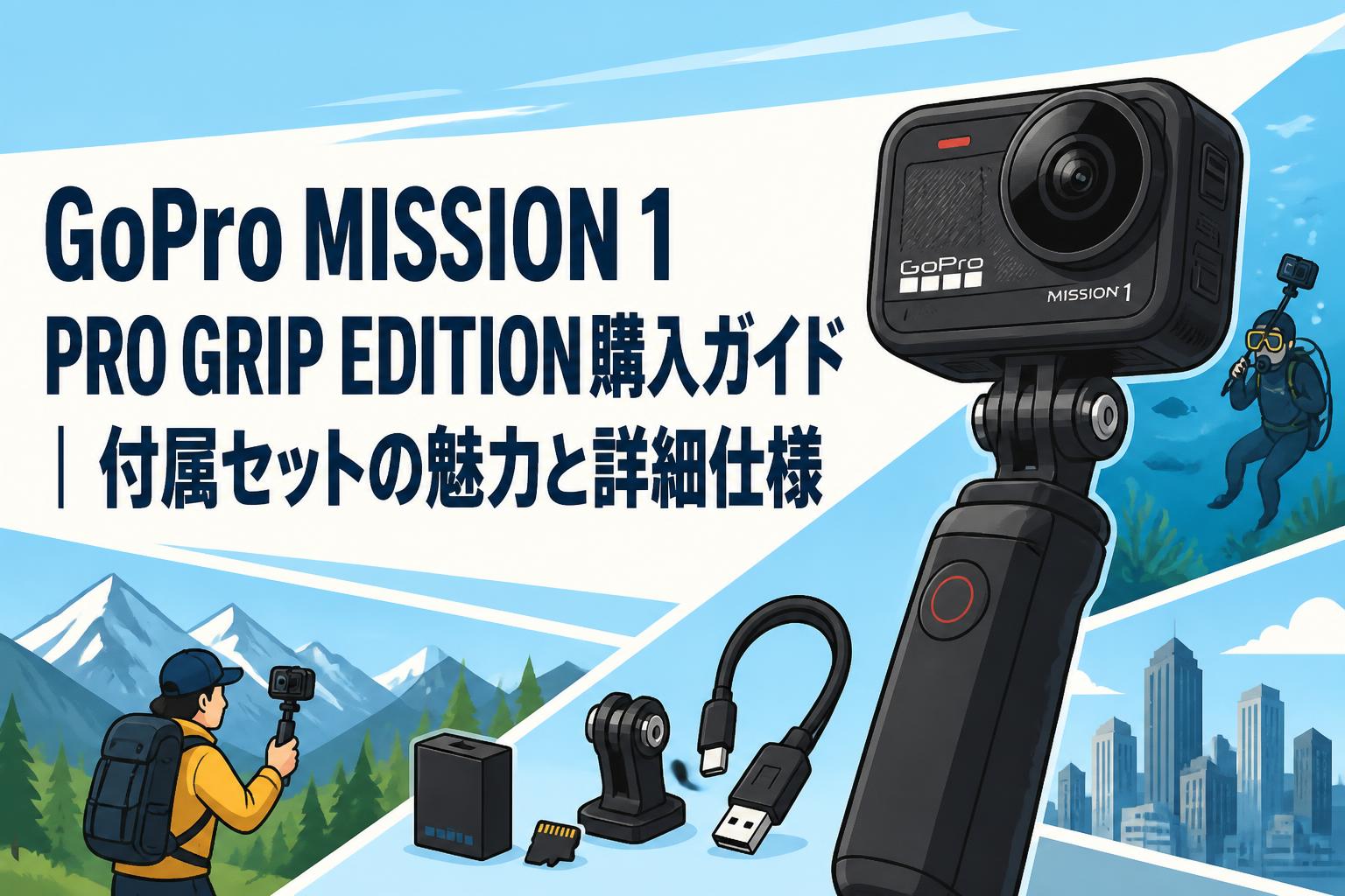 GoPro MISSION 1 PRO GRIP EDITION購入ガイド｜付属セットの魅力と詳細仕様