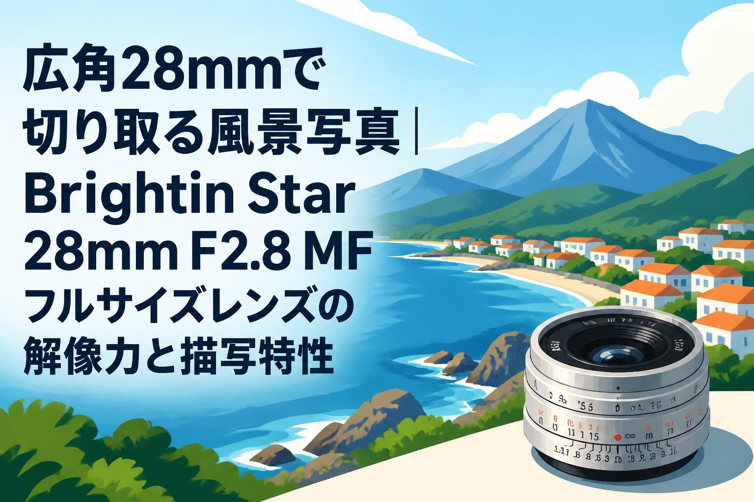 広角28mmで切り取る風景写真｜Brightin Star 28mm F2.8 MFフルサイズレンズの解像力と描写特性