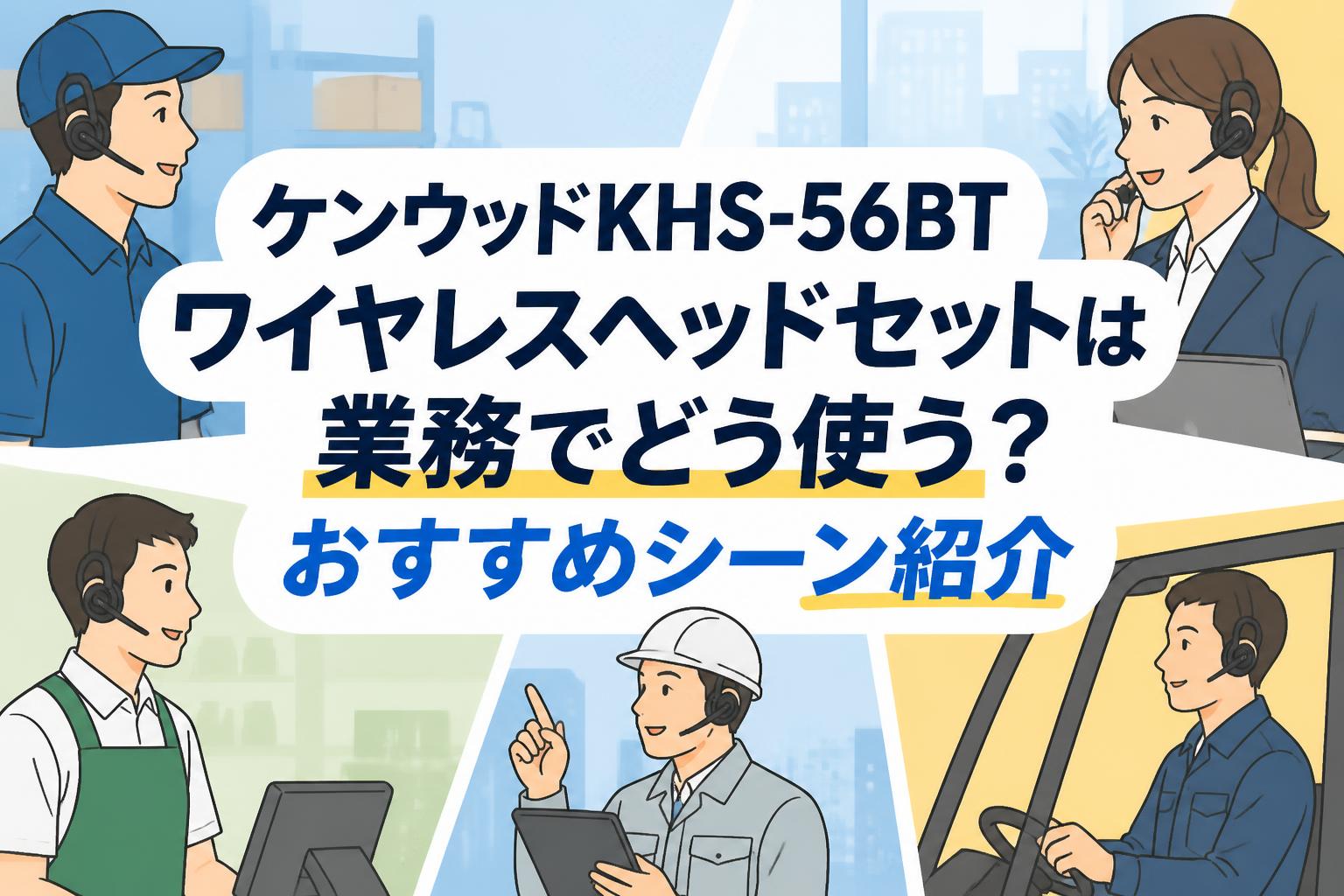 ケンウッドKHS-56BTワイヤレスヘッドセットは業務でどう使う？おすすめシーン紹介