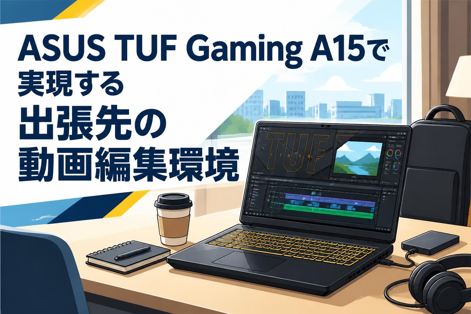 ASUS TUF Gaming A15で実現する出張先の動画編集環境