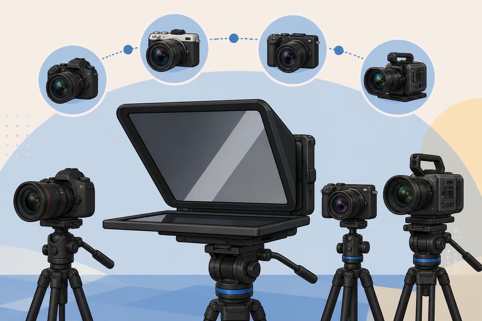 DSLR・ミラーレス・スタジオカメラとの高い互換性と設置要件