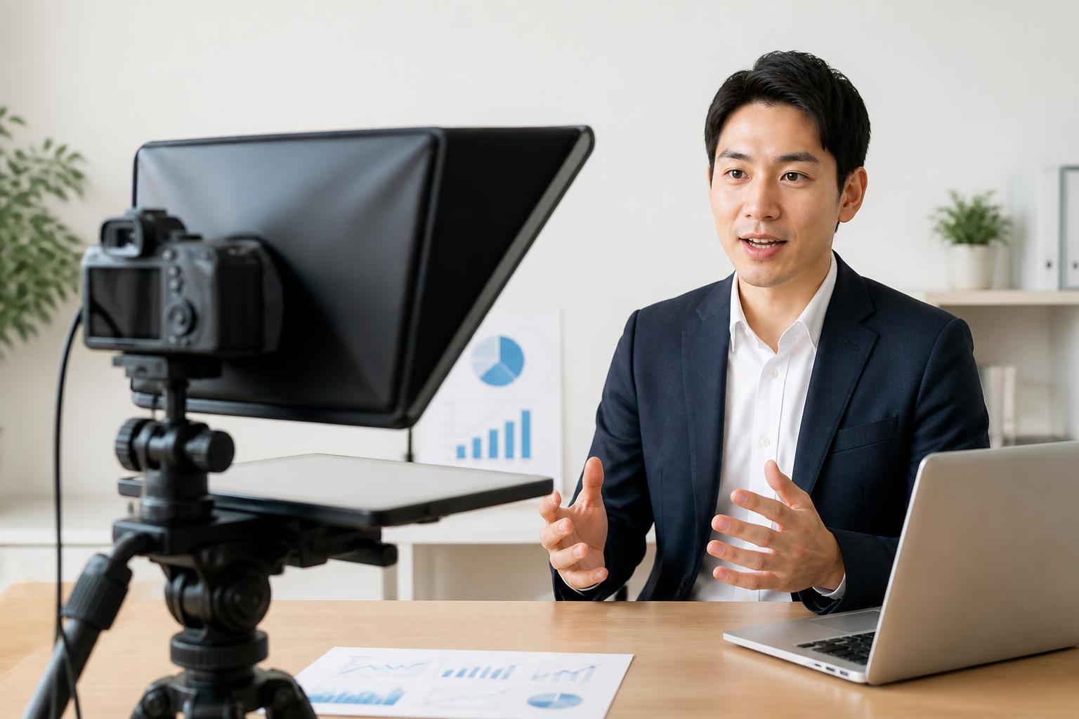 オンラインセミナーやプレゼンテーションでテレプロンプターが不可欠な4つの理由