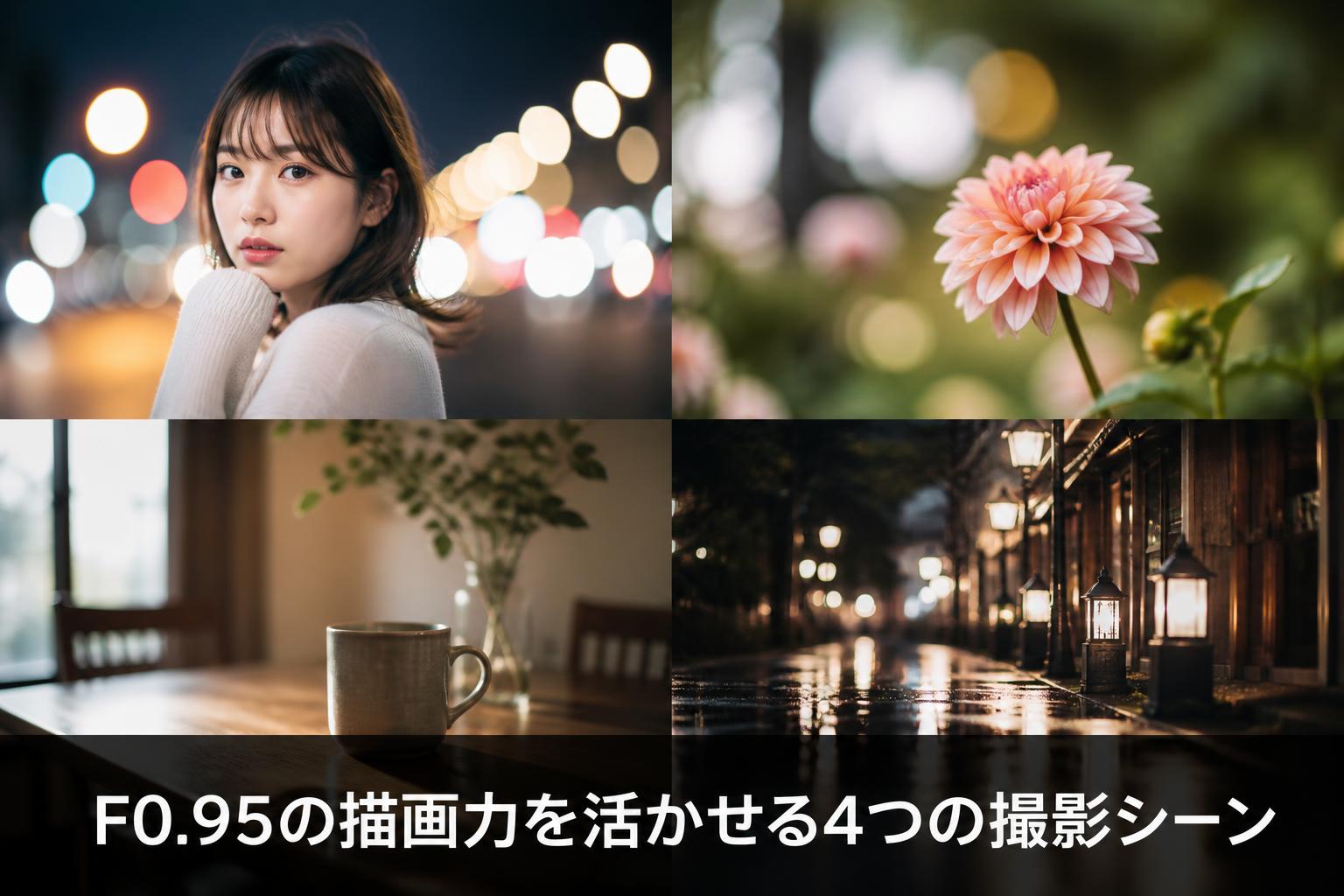 F0.95の描画力を活かせる4つの撮影シーン