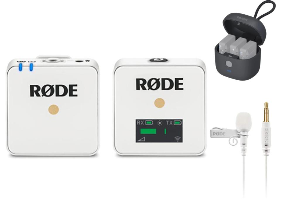 RODE Wireless GO white / ラベリアマイク 白 / ワイヤレス充電ケース