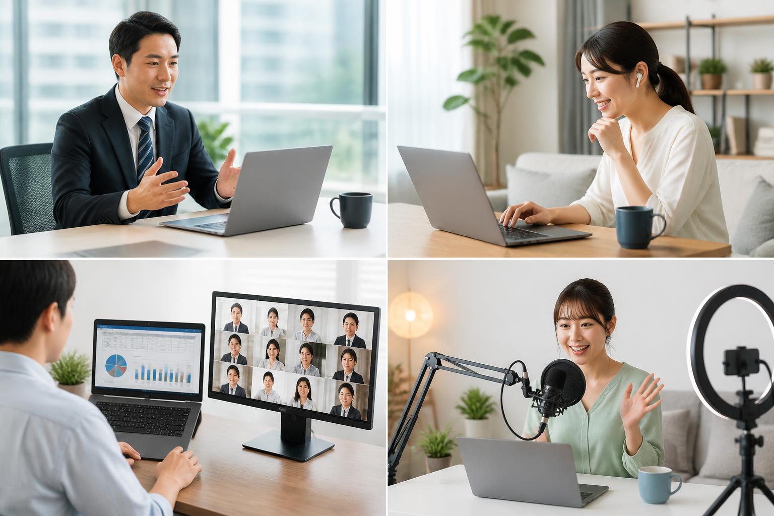 ビジネス・テレワークにおけるVETESAの4つの活用シーン