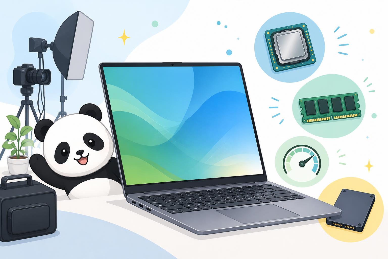 パンダスタジオレンタルで借りられるVETESAノートPCの基本スペックと特徴