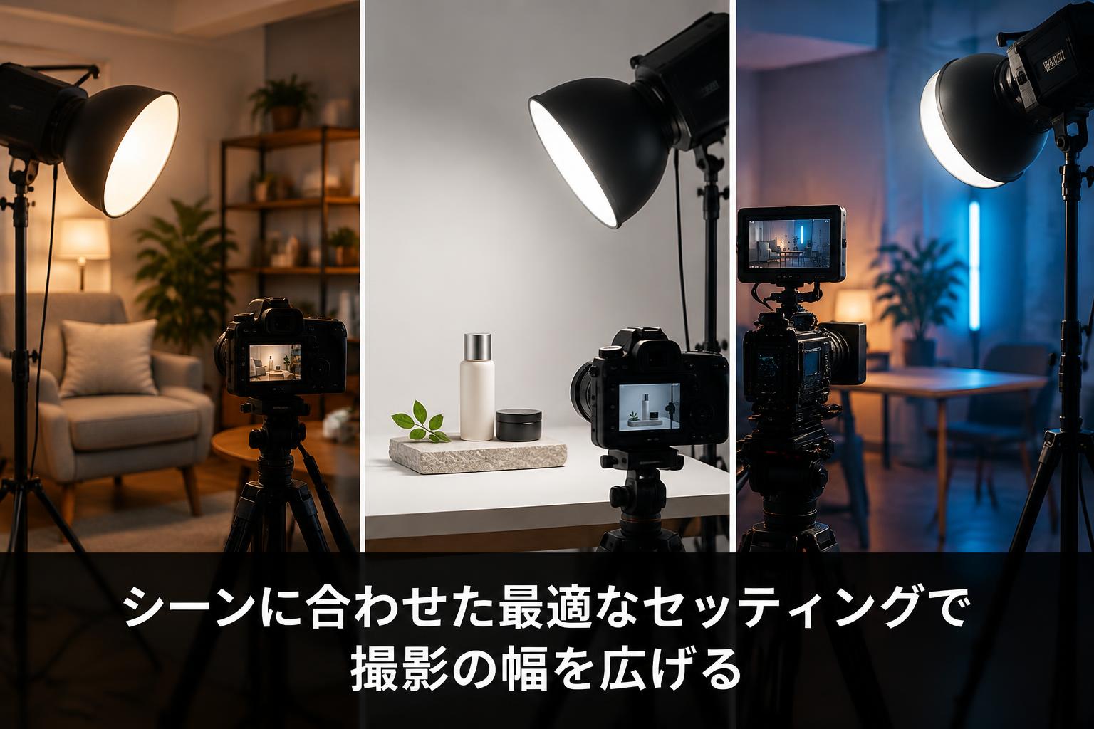 FS-150Bの利用シーン別セッティング｜撮影照明の実践例