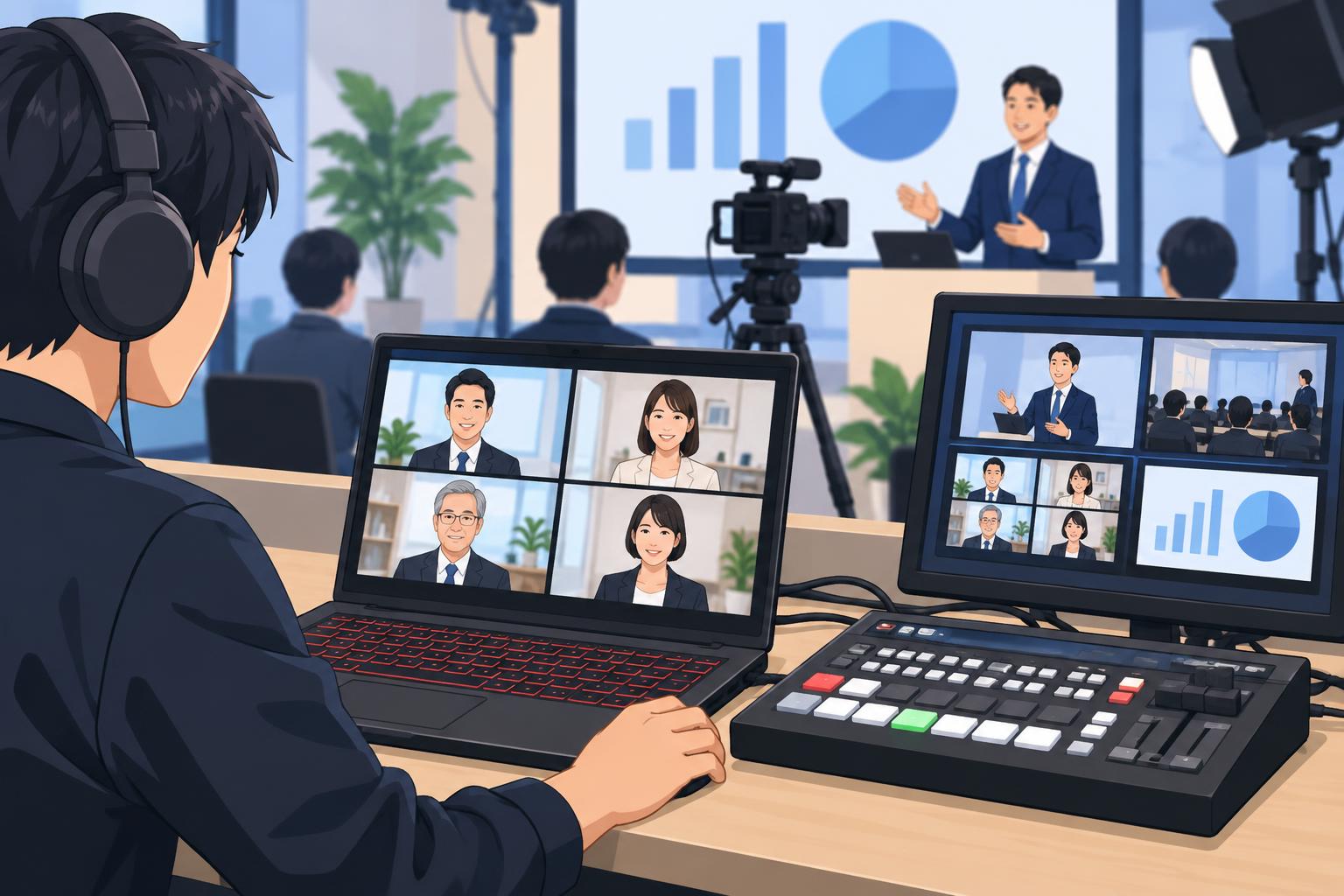 Zoom・Microsoft Teamsを使ったATEM連携オンライン会議の利用シーン