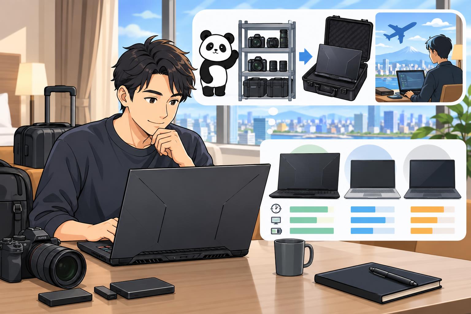 パンダスタジオレンタルでの選び方とライバル機種との比較ポイント