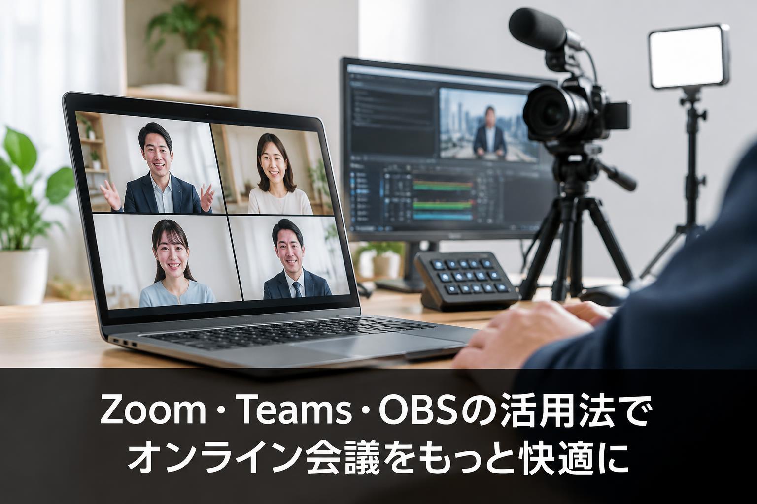 Zoom・Microsoft Teams・OBS Studioの活用法