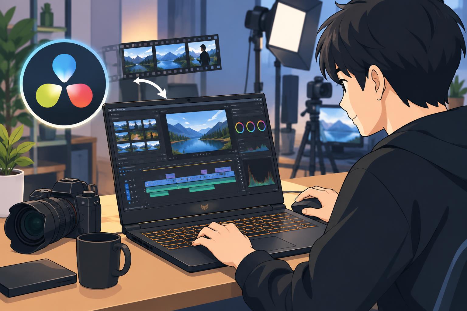 動画編集でのTUF Gaming A15活用法｜DaVinci Resolveを使う手順