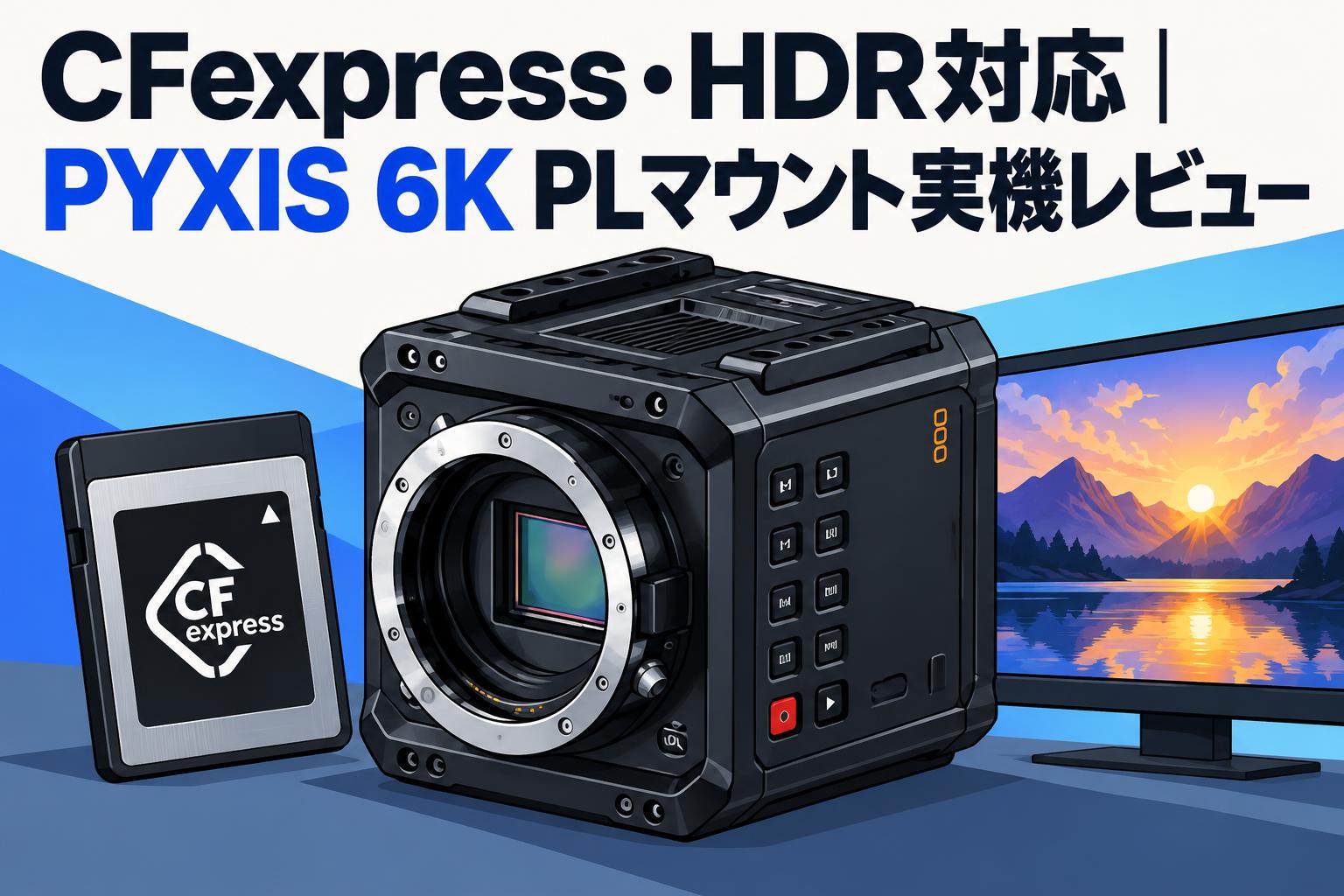 CFexpress・HDR対応｜PYXIS 6K PLマウント実機レビュー