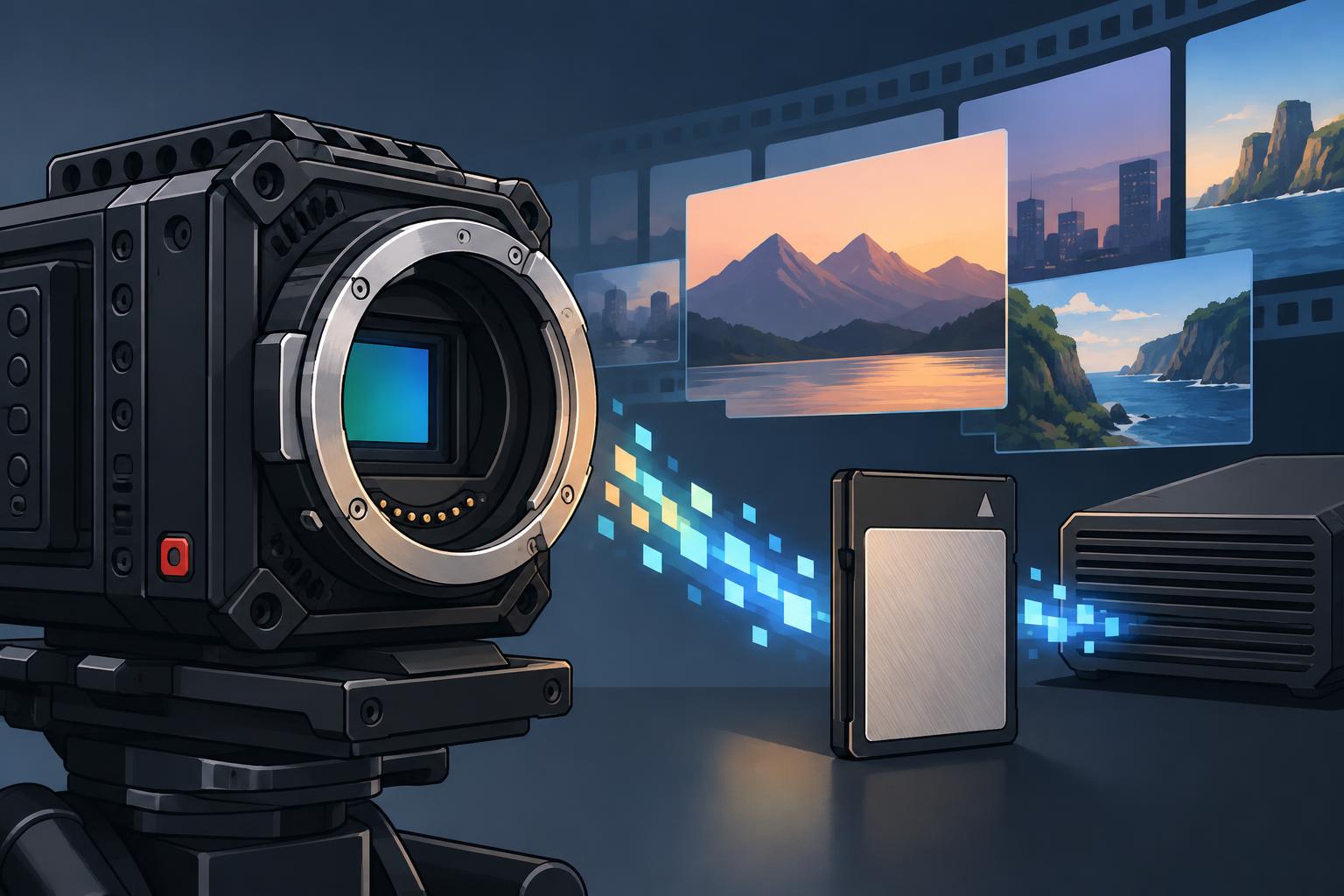 Blackmagic RAWとCFexpressを活用した収録機能
