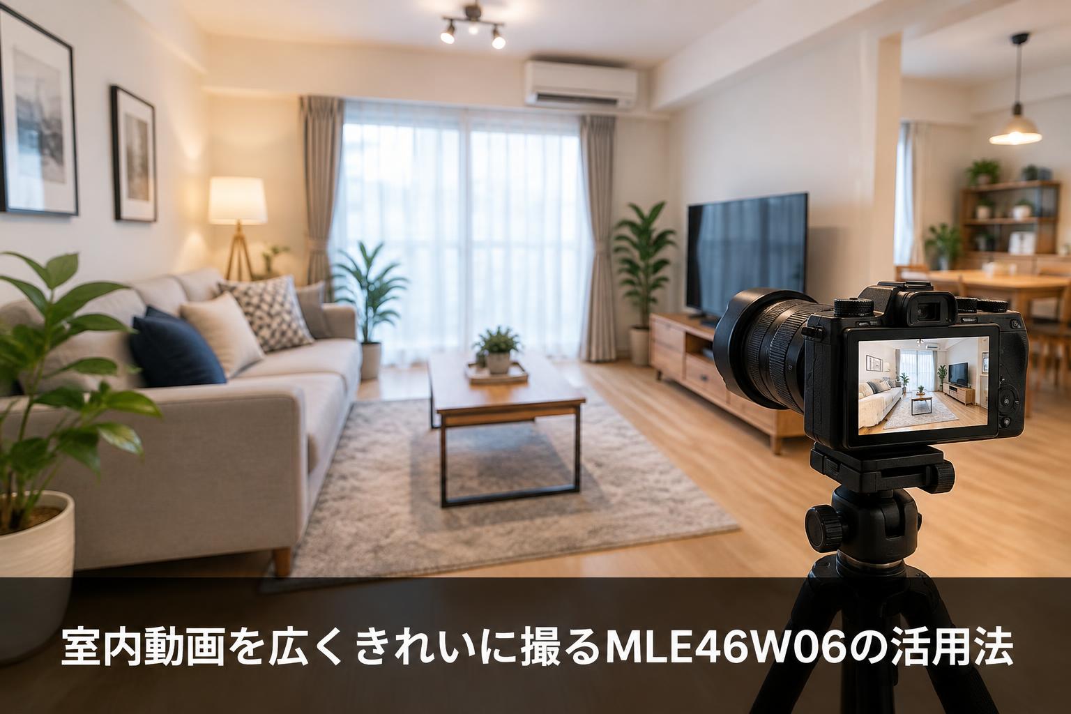 室内動画を広くきれいに撮るMLE46W06の活用法