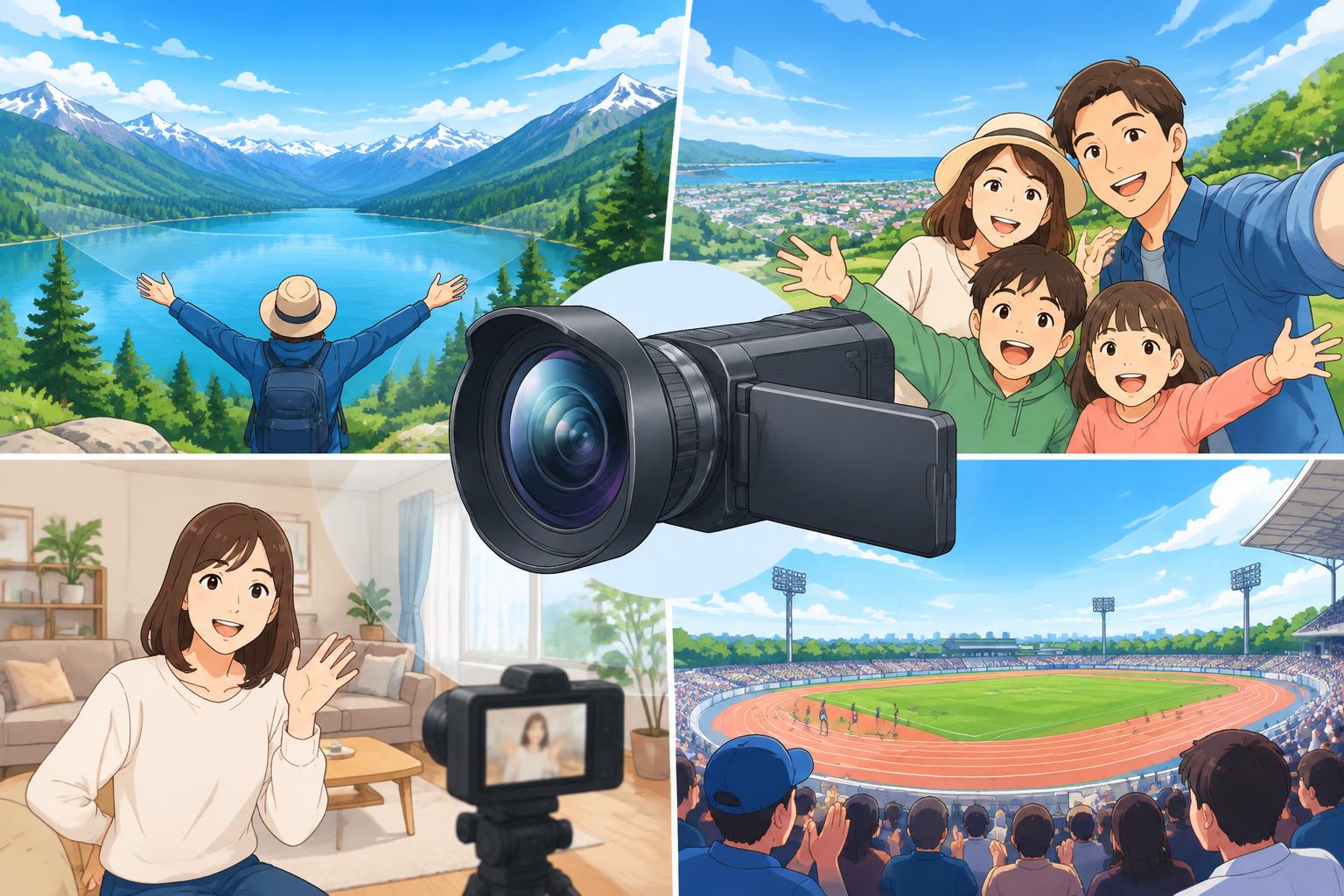 ビデオカメラ用広角レンズの活用法と利用シーン