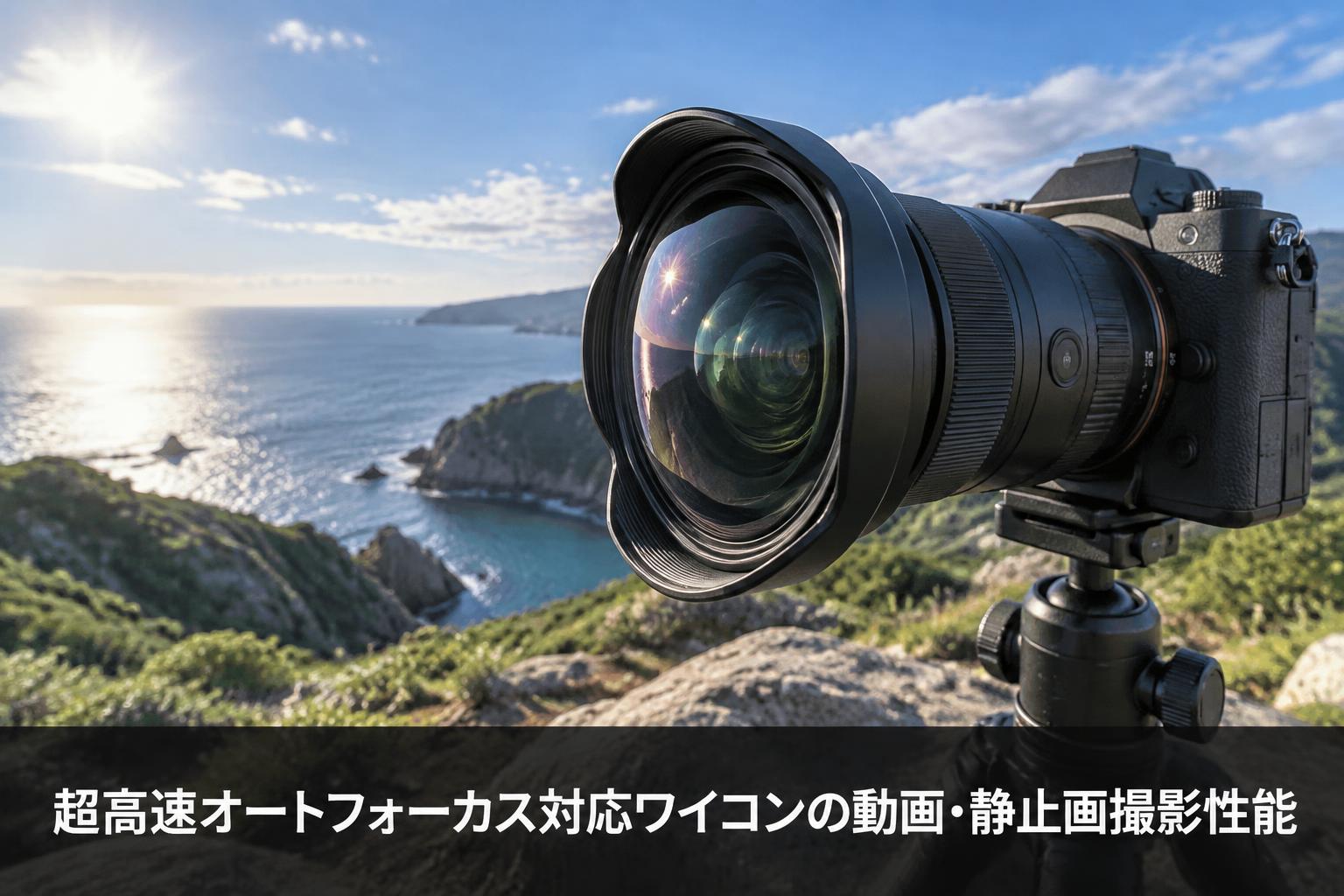 超高速オートフォーカス対応ワイコンの動画・静止画撮影性能
