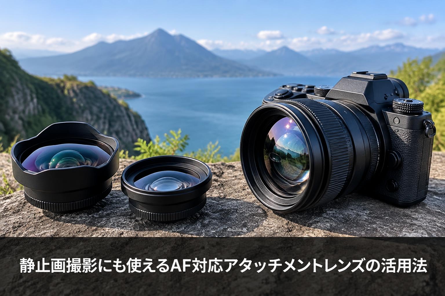 静止画撮影にも使えるAF対応アタッチメントレンズの活用法