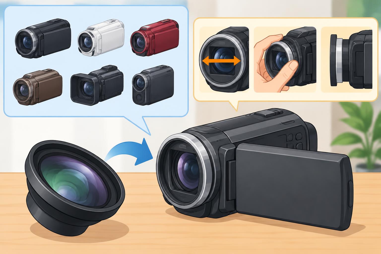 My Lens マイレンズ 0.6倍ワイコン MLE46W06の対応機種・装着前の確認事項