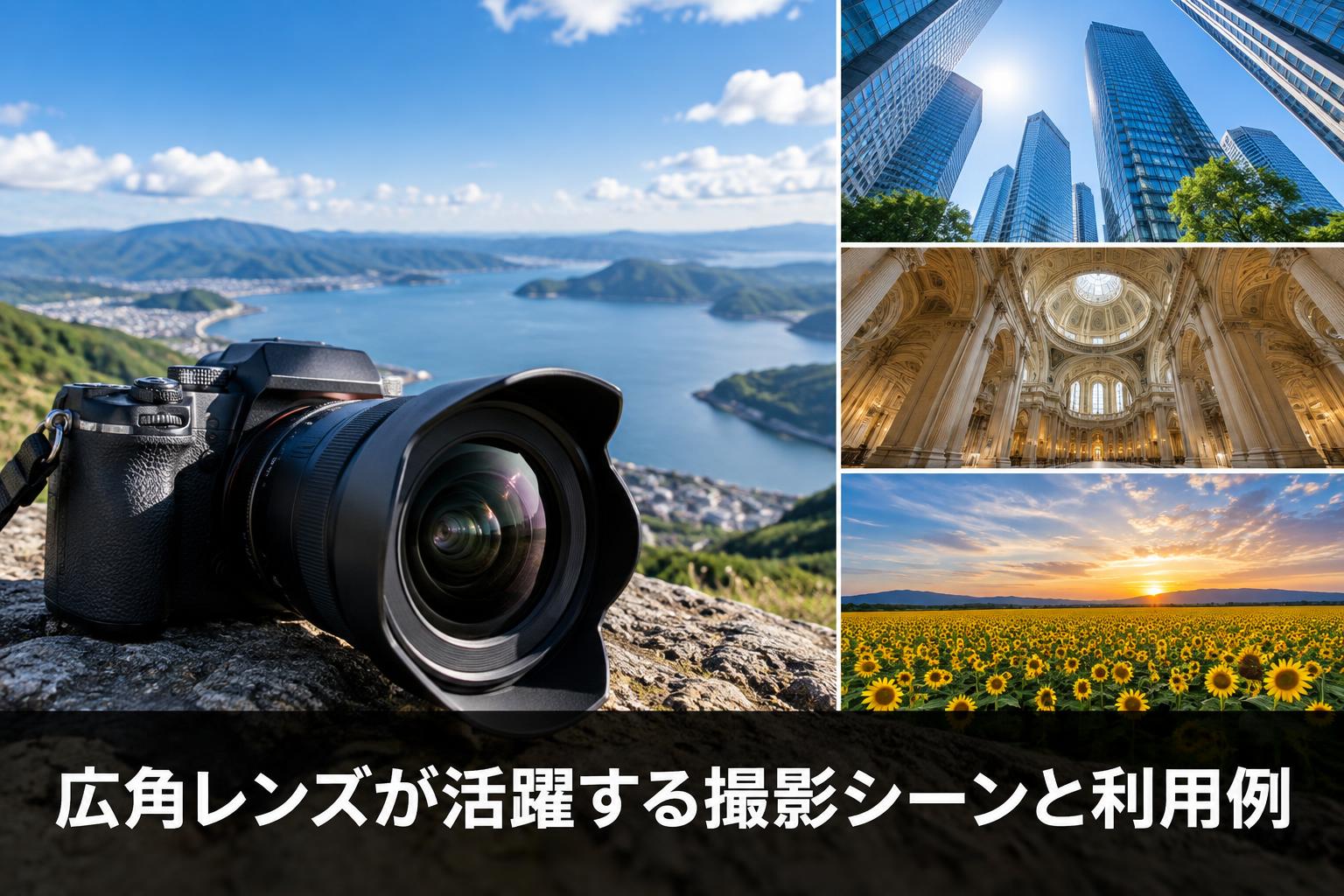 広角レンズが活躍する撮影シーンと利用例