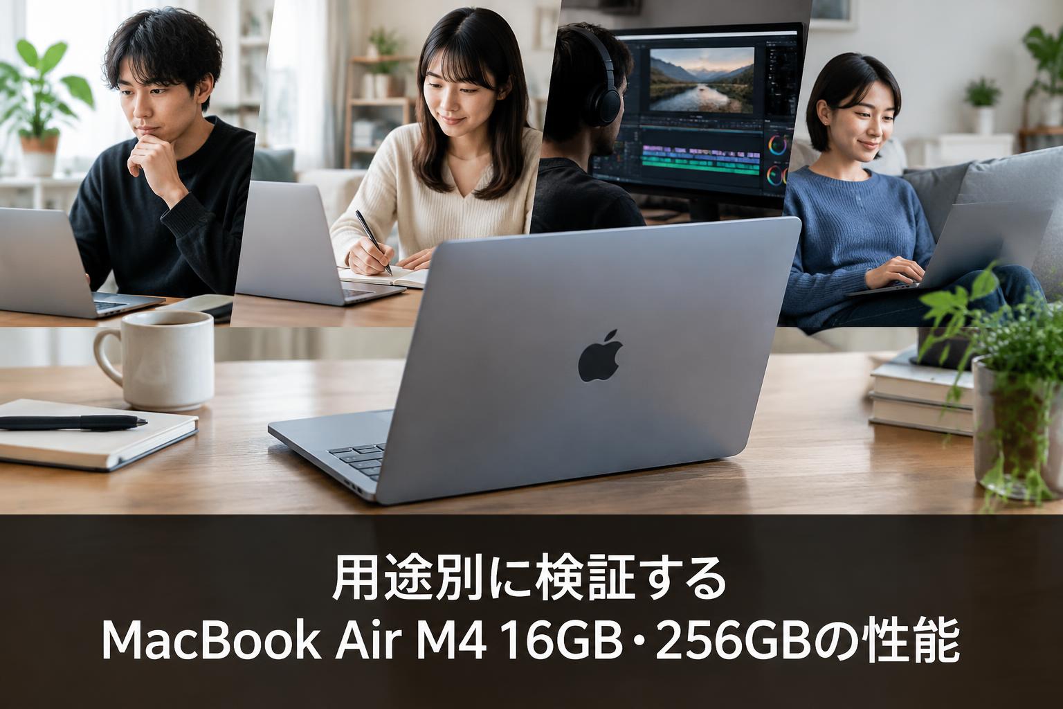 用途別に検証するMacBook Air M4 16GB・256GBの性能