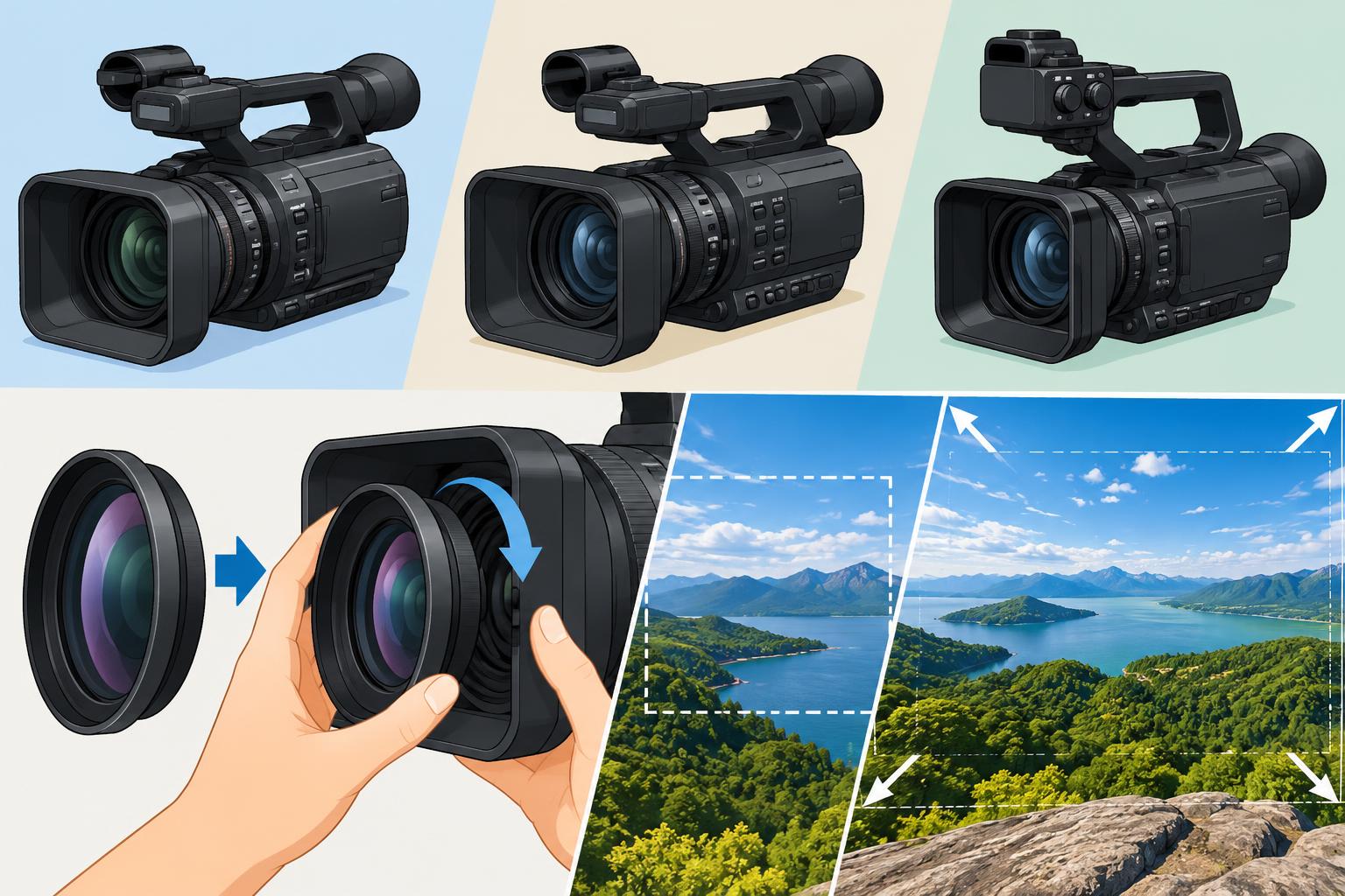 SONY FDR-AX700・FDR-AX100・PXW-Z90での対応と装着方法