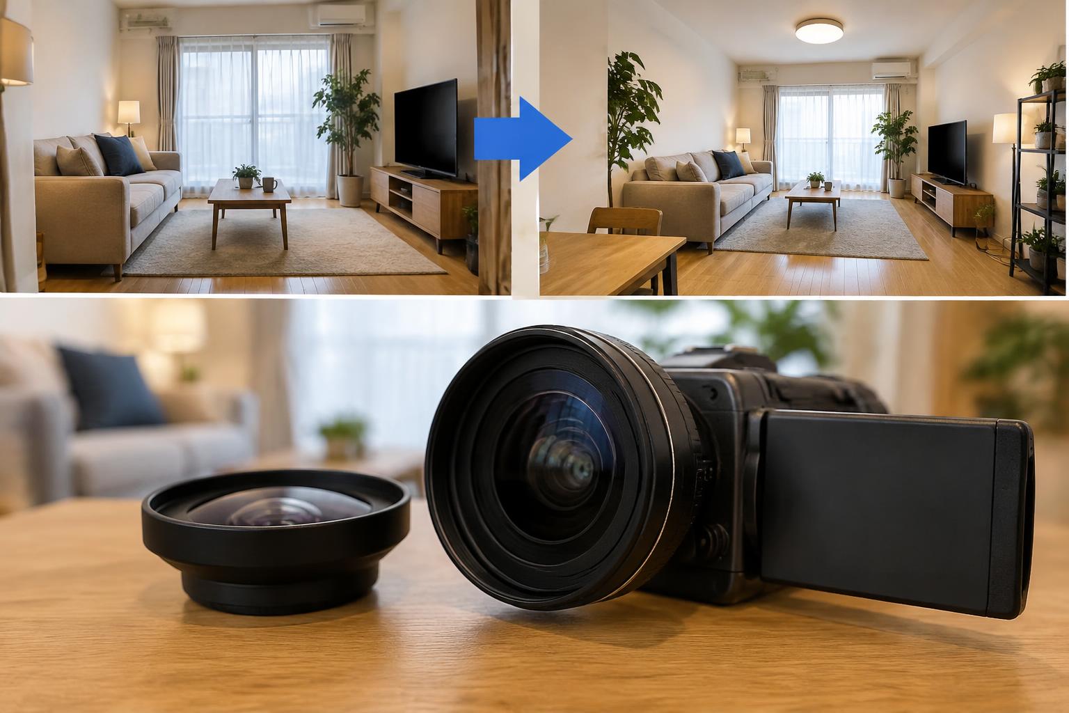 動画撮影・静止画撮影における0.43xワイコンの利用シーン