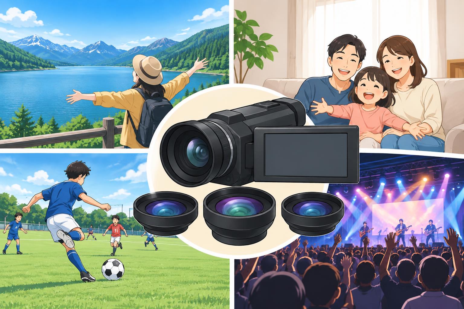 ビデオカメラ用広角レンズの利用シーン別活用法