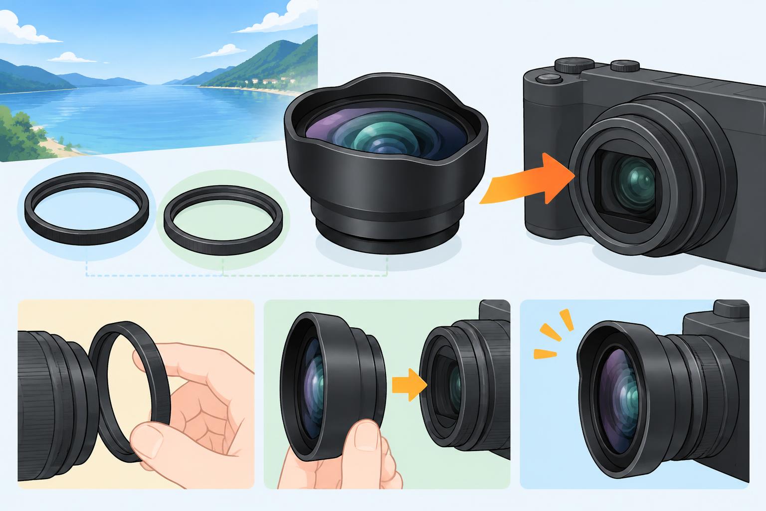 VCL-HGA07のフィルター径30mm・37mm対応と装着時の確認点