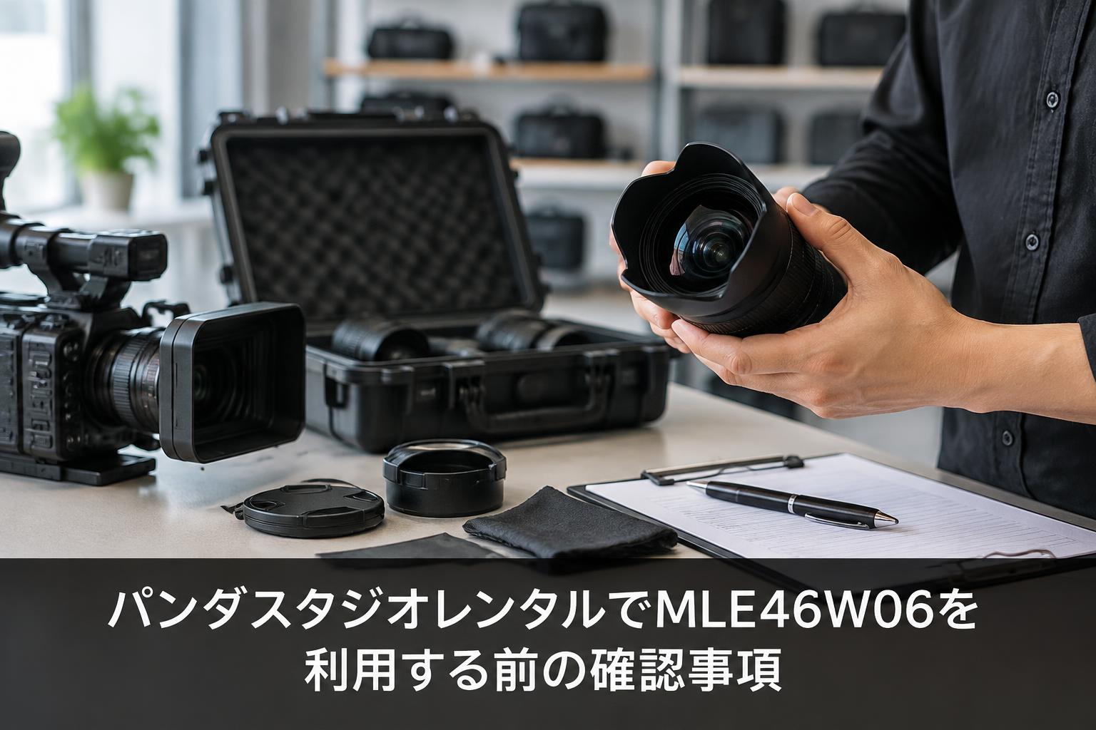 パンダスタジオレンタルでMLE46W06を利用する前の確認事項