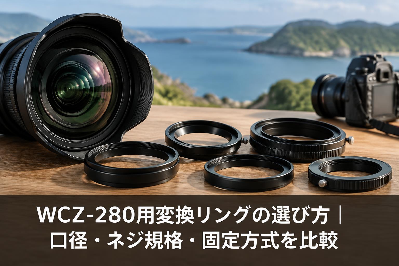 WCZ-280用変換リングの選び方｜口径・ネジ規格・固定方式を比較