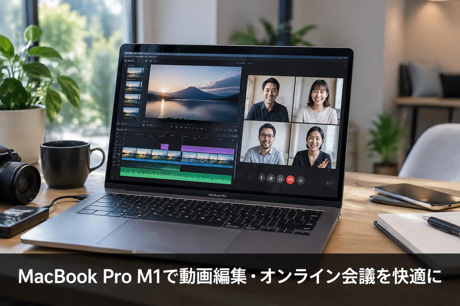 MacBook Pro M1を活用した動画編集・オンライン会議の実践シーン
