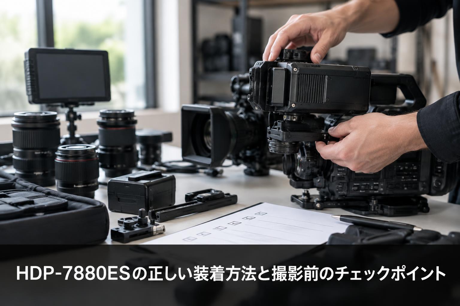 HDP-7880ESの正しい装着方法と撮影前のチェックポイント