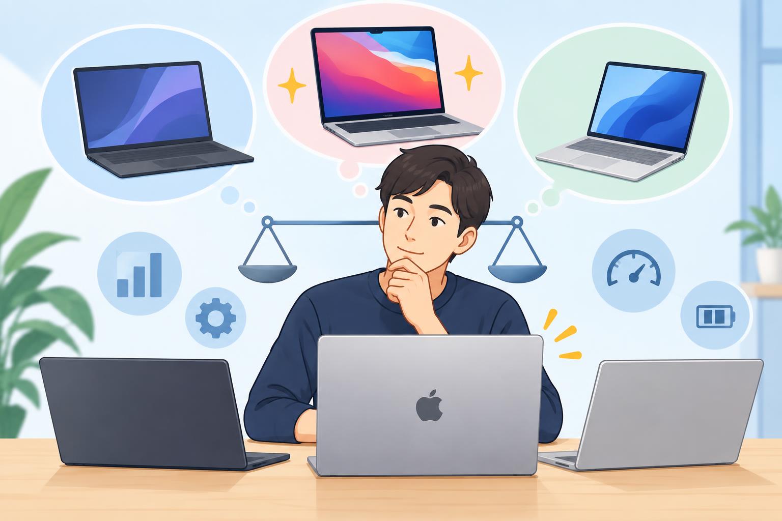 理由5：ライバル機種と比較してMacBook Pro M1レンタルの適性を判断できる